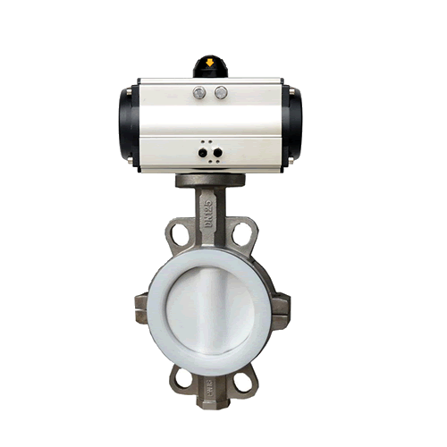 不銹鋼氣動襯氟蝶閥D671F4-16P